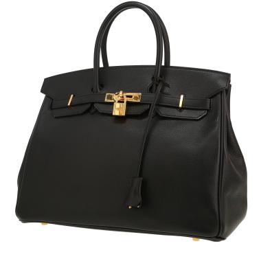 Borsa Hermès  Birkin 35 cm in pelle Epsom nera