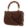 Gucci  Bamboo shoulder bag  in brown Pecari leather  and bamboo - 00pp thumbnail
