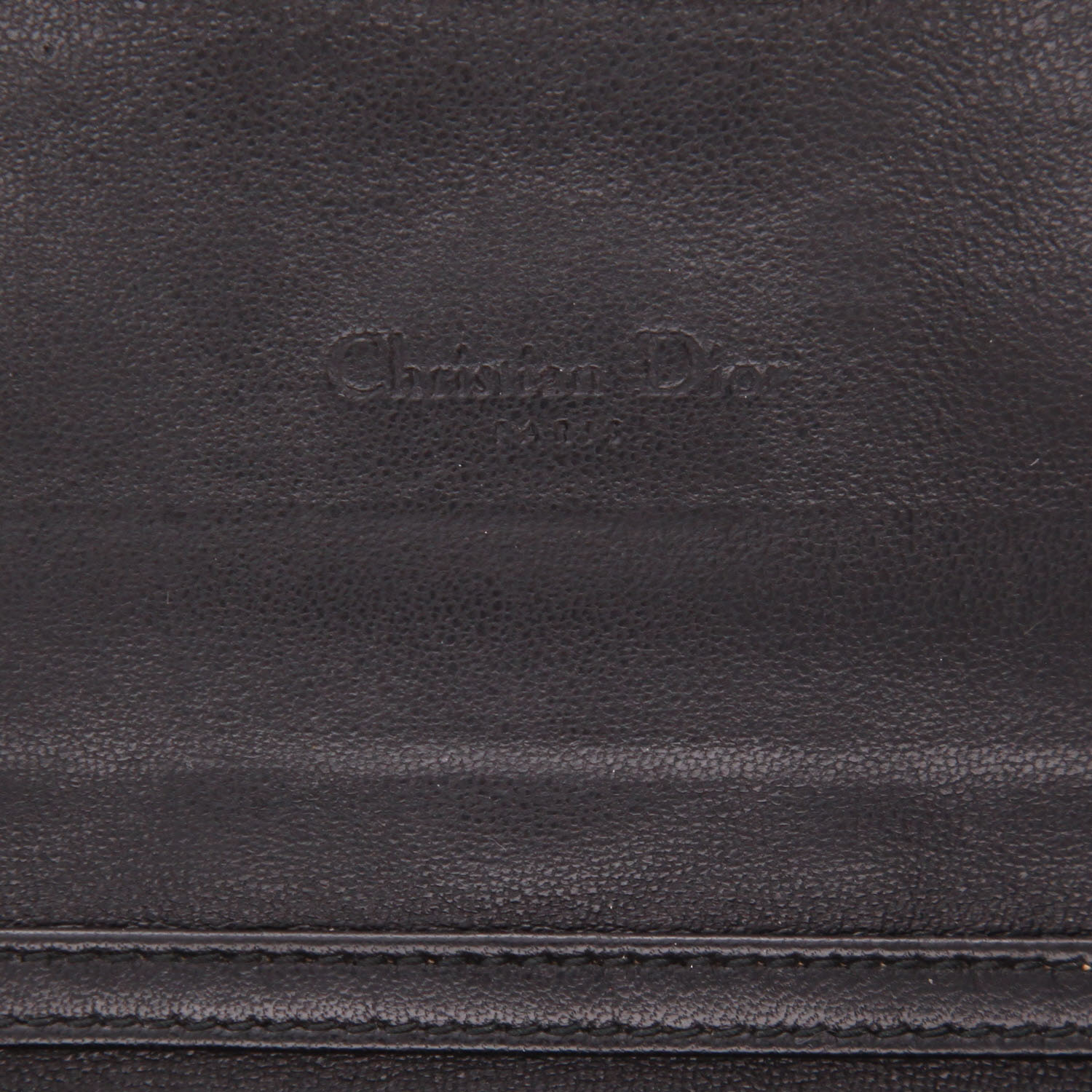 Dior Promenade handbag/clutch in black leather cannage - Detail D2