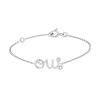 Bracelet Dior Oui en or blanc et diamant - 00pp thumbnail