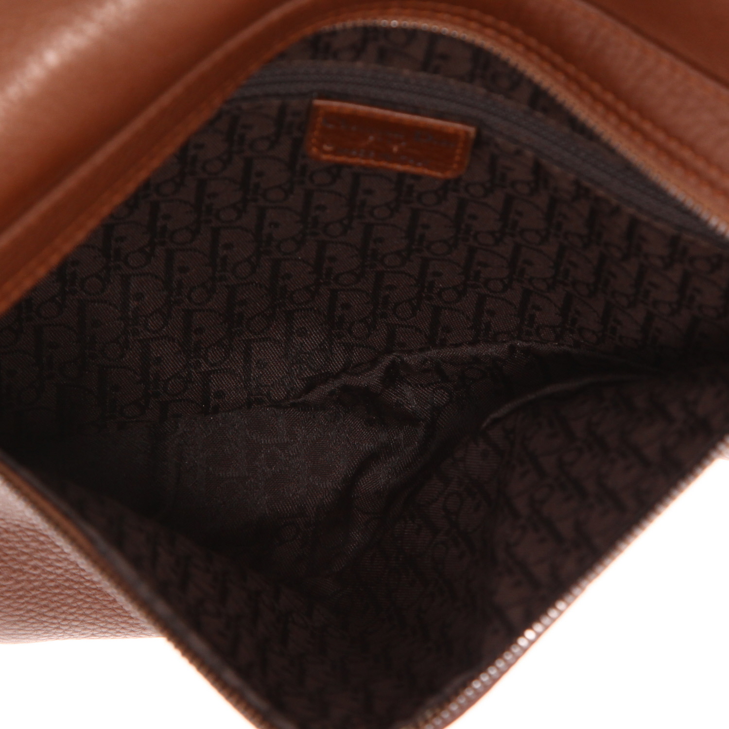 Borsa Dior Gaucho in pelle marrone, da spalla o a mano - Detail D3