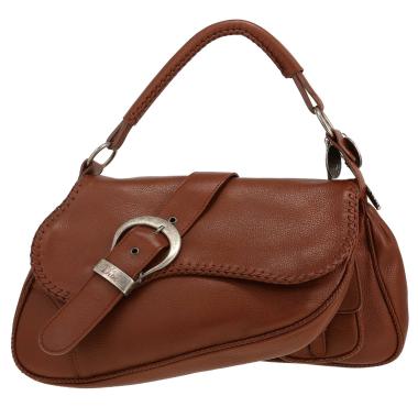 Borsa da spalla o a mano Dior  Gaucho in pelle marrone