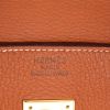 Bolso de mano Hermès  Birkin 35 cm en cuero togo color oro - Detail D2 thumbnail