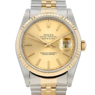 Rolex Datejust  in gold and stainless steel Ref: Rolex - 16233  Circa 1990