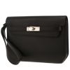 Pochette Hermès  Kelly Dépêches en cuir Evercolor noir - 00pp thumbnail