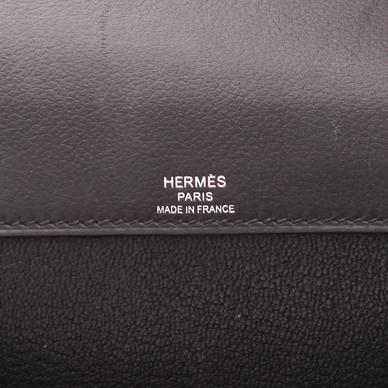 Pochette Hermès  Kelly Dépêches en cuir Evercolor noir - Detail D2