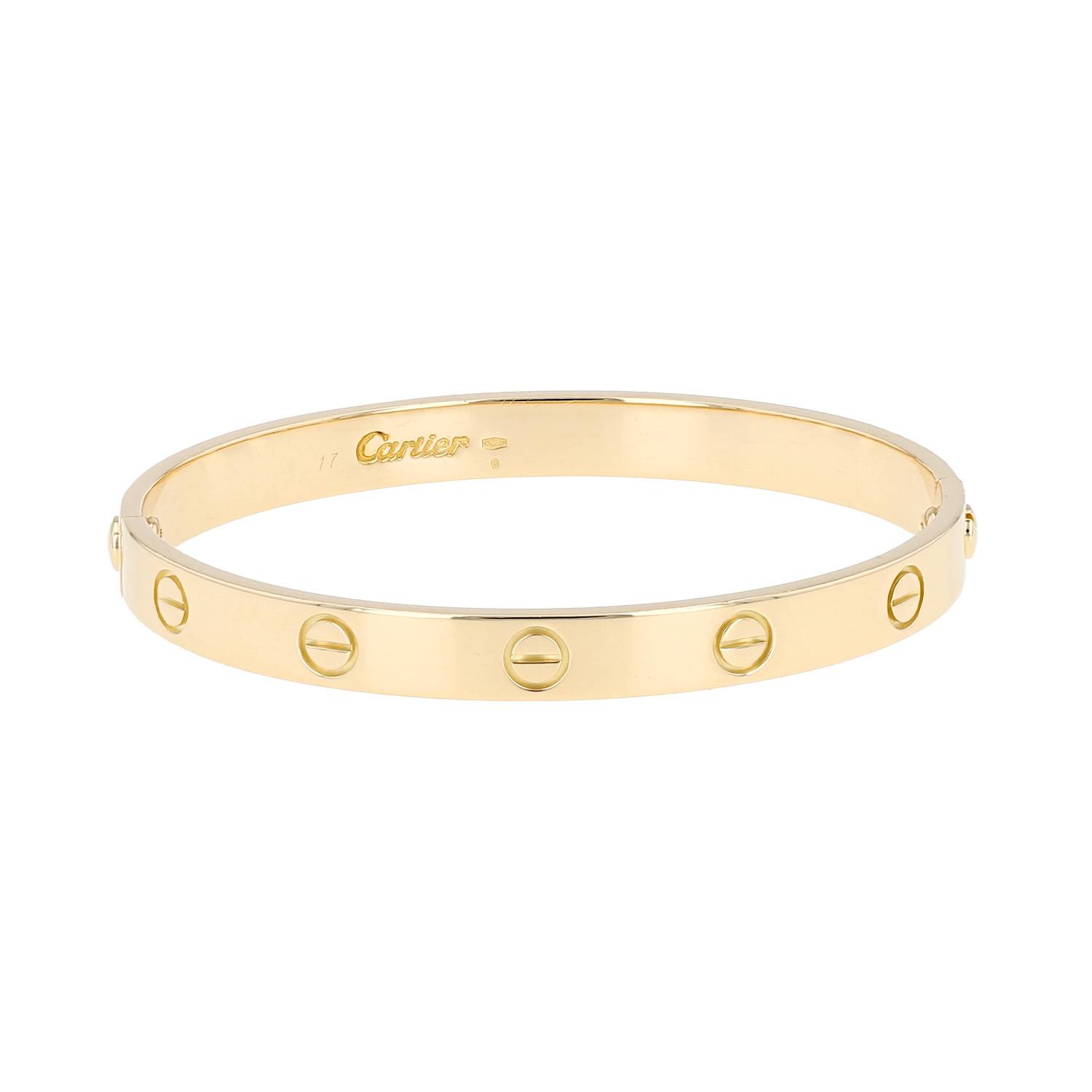 Brazalete Cartier Love de oro amarillo