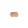 Bague Van Cleef 
Arpels duo Perlée en or rose et diamants - 360 thumbnail