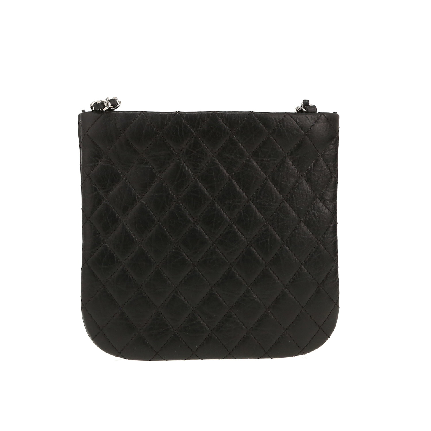 Chanel   shoulder bag  in black quilted leather - Detail D5