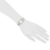 Hermès Cape Cod  in stainless steel Ref: Hermes - CC1.210  Circa 2000 - Detail D1 thumbnail