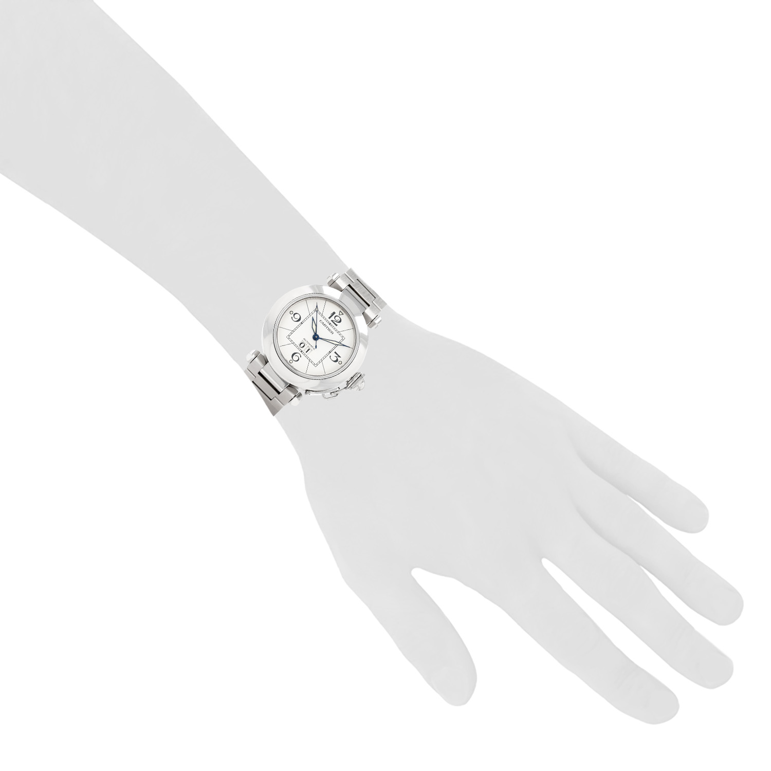 Cartier Pasha  in stainless steel Ref: Cartier - 2475  Circa 2000 - Detail D1