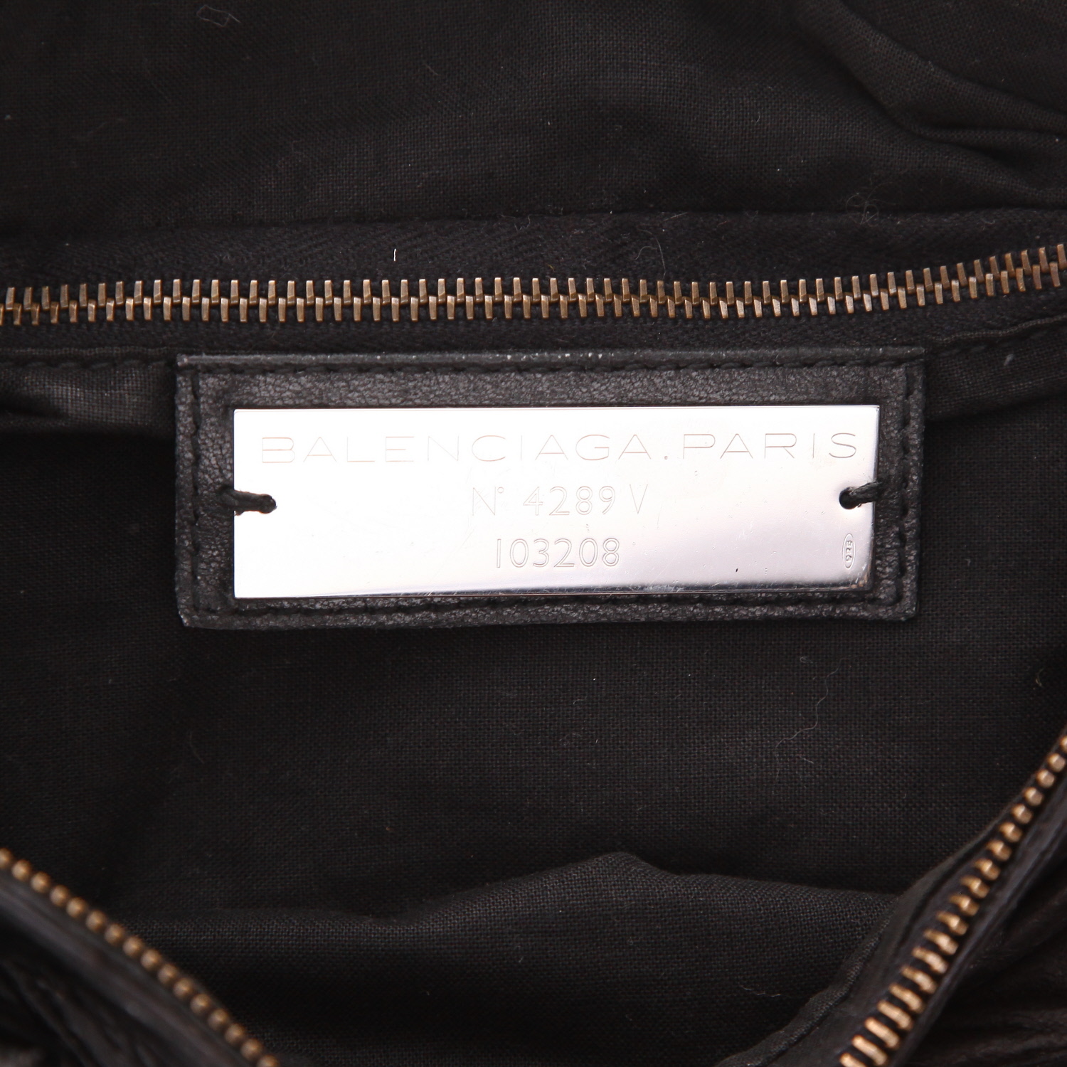 Bolso de mano Balenciaga  City en cuero negro - Detail D2