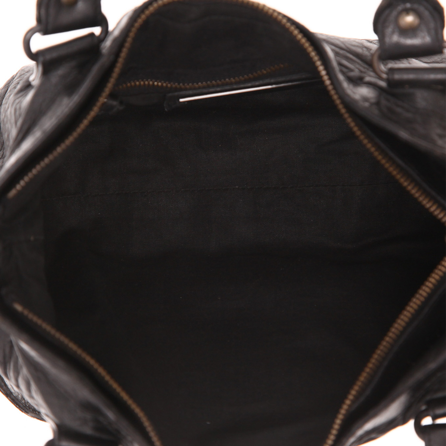 Bolso de mano Balenciaga  City en cuero negro - Detail D3