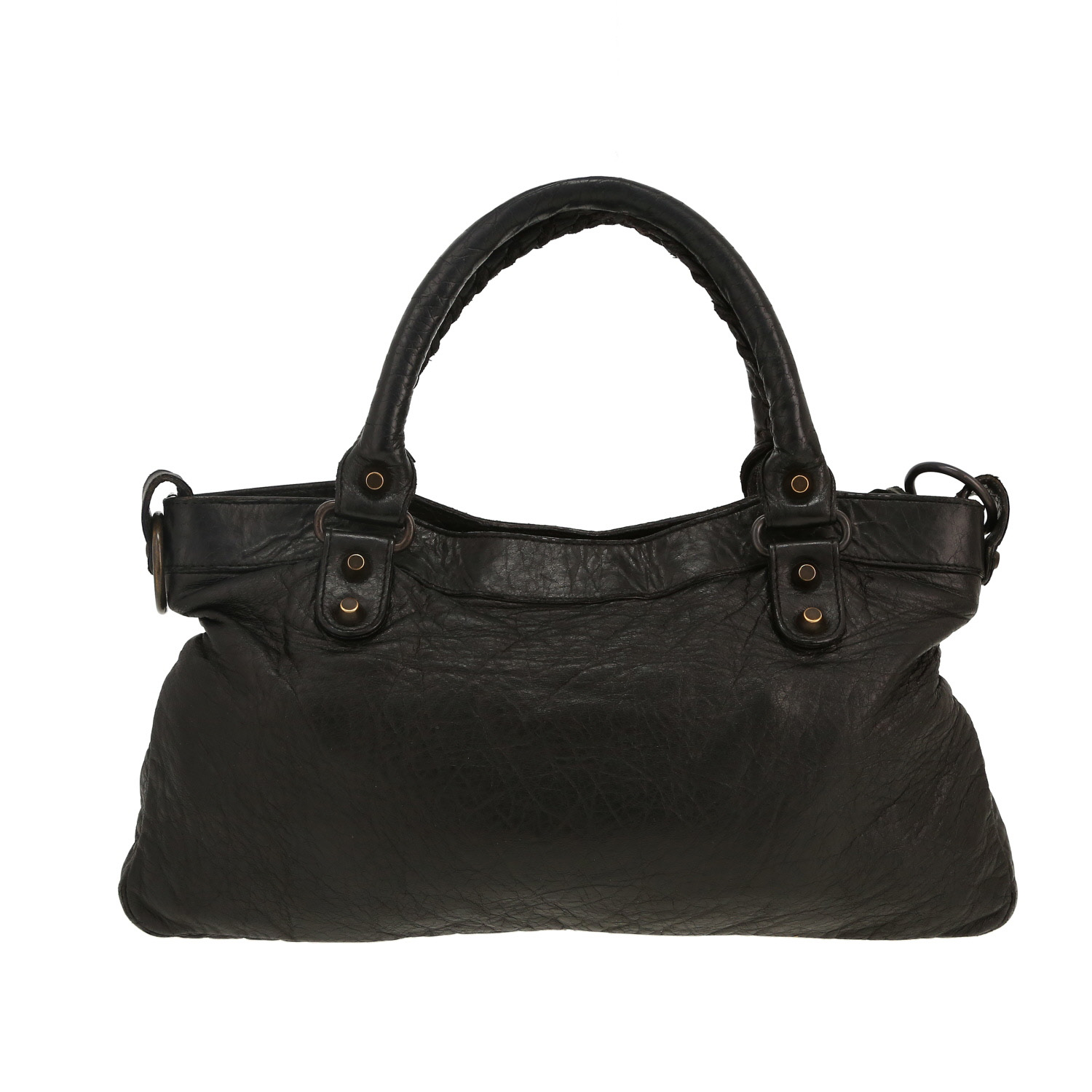 Borsa Balenciaga  City in pelle nera - Detail D4