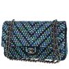 Bolso de mano Chanel  Timeless Classic en tweed azul marino - 00pp thumbnail