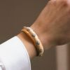 Bracciale Buccellati Macri Classica in oro rosa, oro bianco e diamanti - Detail D3 thumbnail