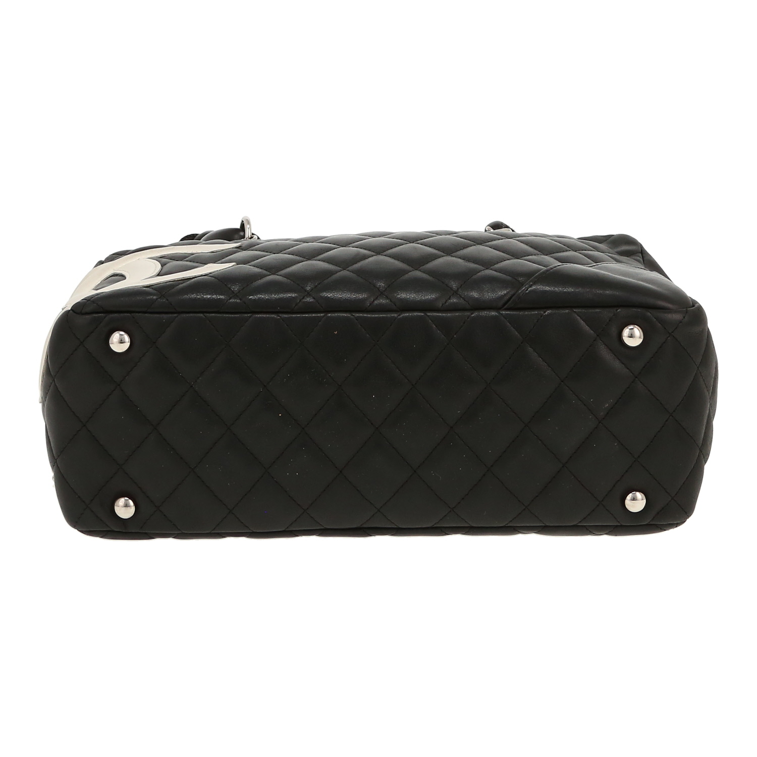 Bolso de mano Chanel  Cambon en cuero acolchado negro - Detail D1