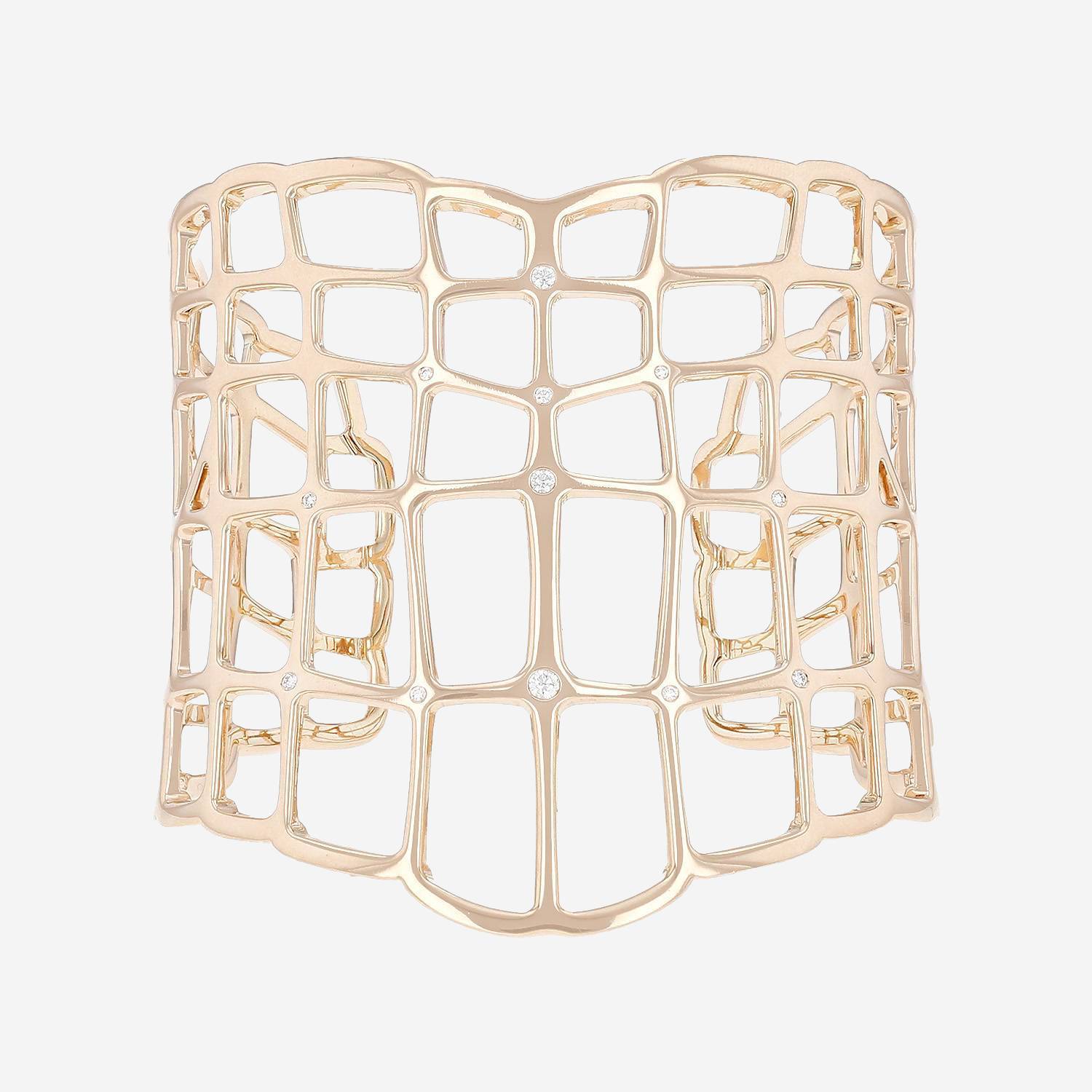 Bracciale Hermès Niloticus Ombre in oro rosa e diamanti