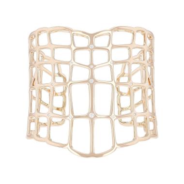Brazalete Hermès Niloticus Ombre de oro rosa y diamantes