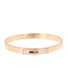 Bracelet Hermès Kelly en or rose et diamants - 360 thumbnail