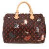 Sac à main Louis Vuitton  Speedy Editions Limitées en toile monogram noire et rouge et cuir naturel - Detail D4 thumbnail