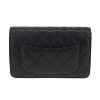 Chanel  Wallet on Chain shoulder bag  in navy blue quilted grained leather - Detail D4 thumbnail