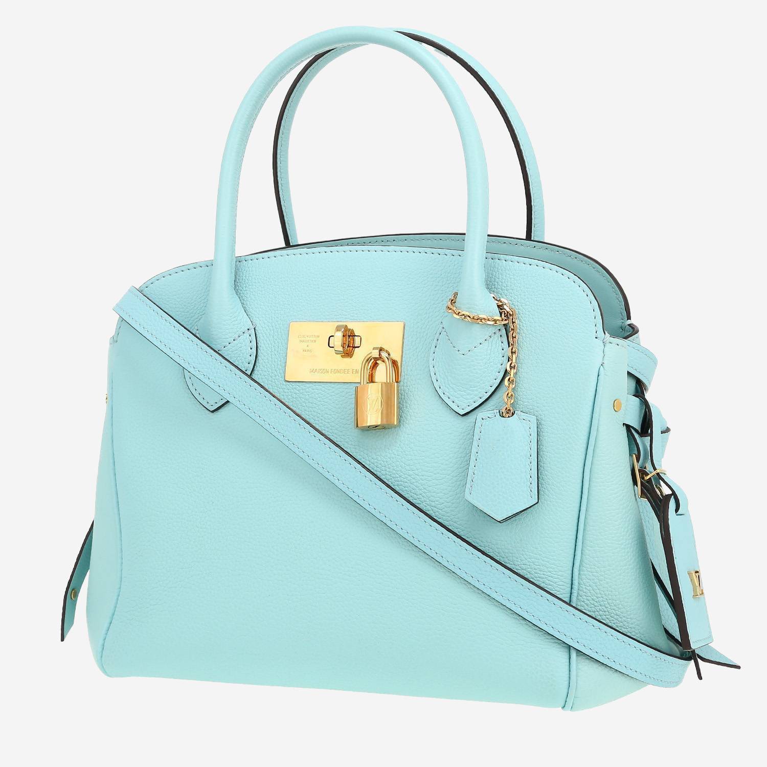 Louis Vuitton Milla handbag in blue grained leather - 00pp