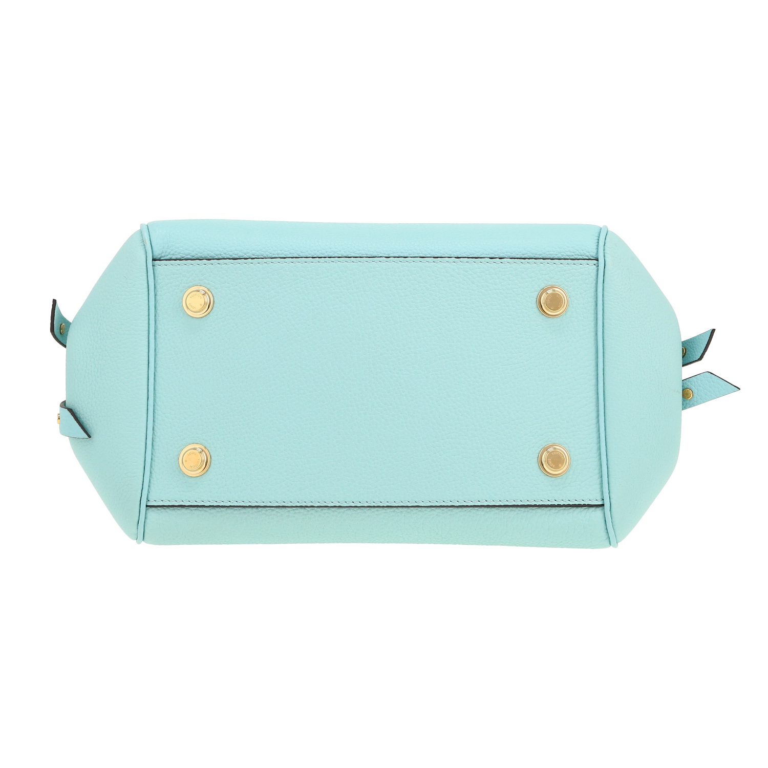 Bolso de mano Louis Vuitton  Milla en cuero granulado azul - Detail D1