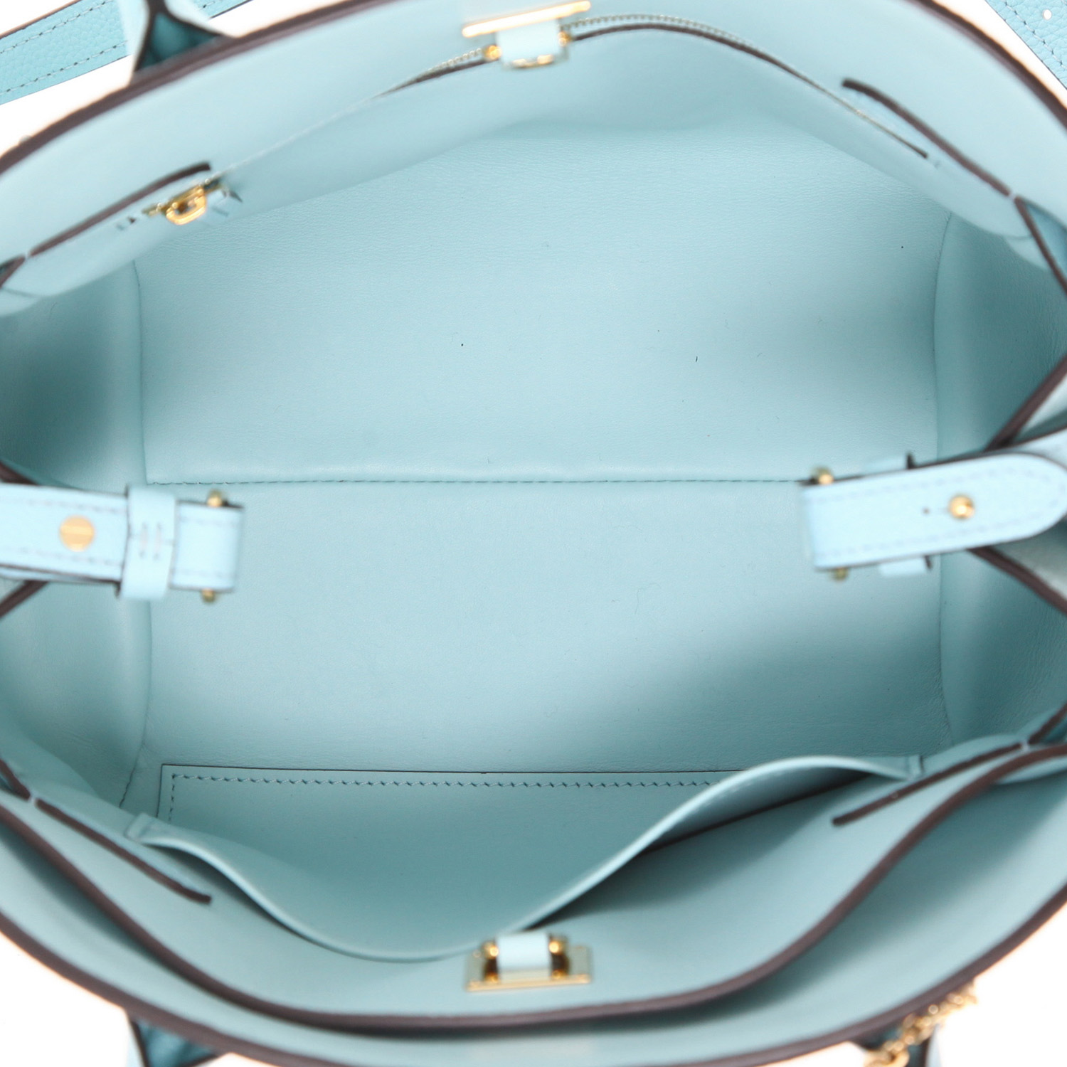 Bolso de mano Louis Vuitton  Milla en cuero granulado azul - Detail D3