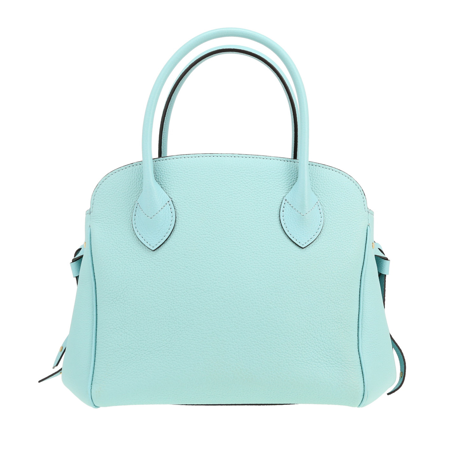 Louis Vuitton Milla handbag in blue grained leather - Detail D4