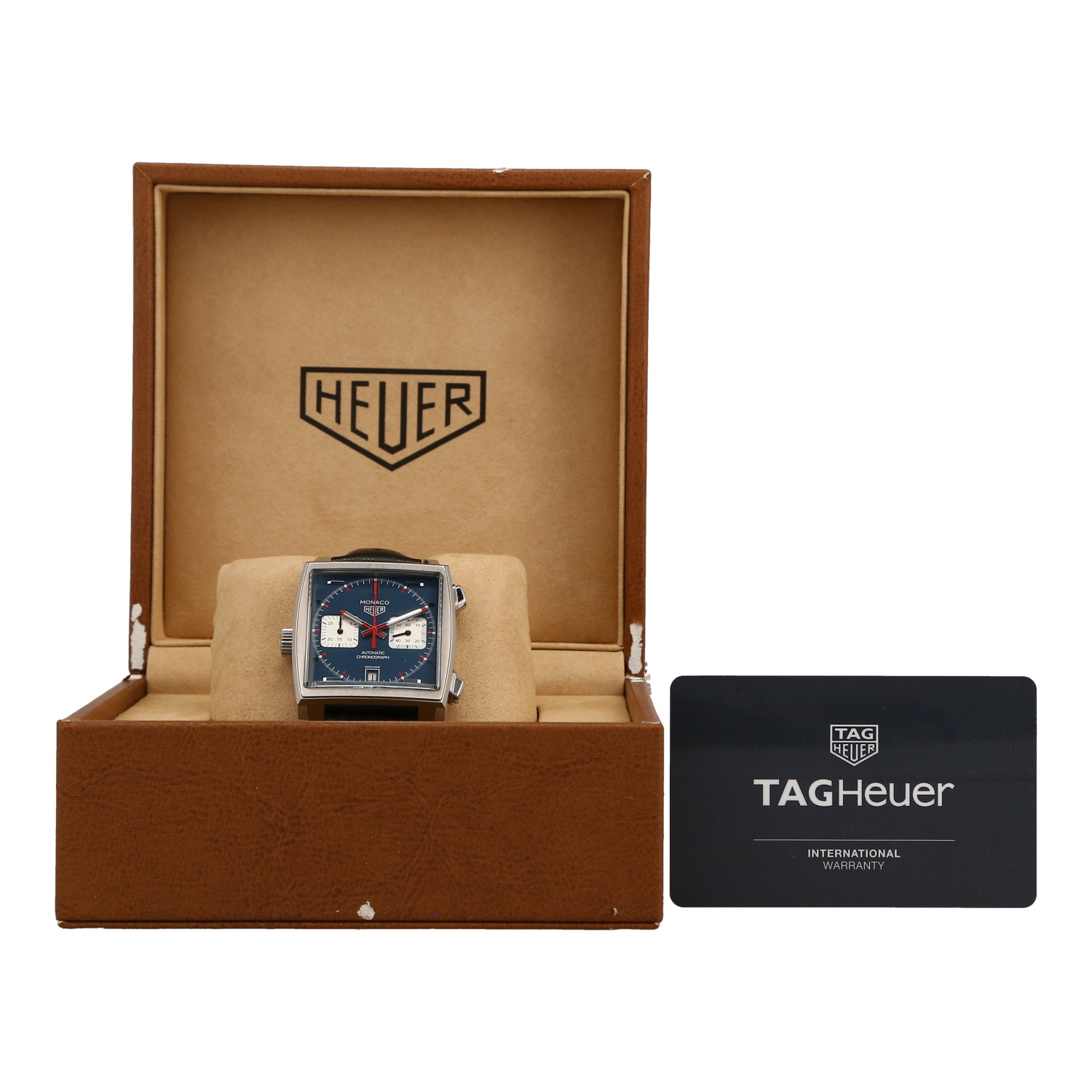 Montre TAG Heuer Classic Monaco Automatic Chronograph en acier Ref: TAG Heuer - CAW211  Vers 2010 - Detail D2