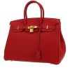 Bolso de mano Hermès  Birkin 35 cm en cuero togo rojo - 00pp thumbnail