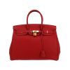 Sac à main Hermès  Birkin 35 cm en cuir togo rouge - 360 thumbnail