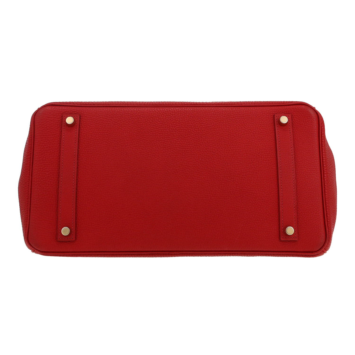 Hermès  Birkin 35 cm handbag  in red togo leather - Detail D1