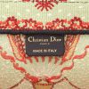Shopping bag Dior  Book Tote modello grande  in tela rosa e verde - Detail D2 thumbnail