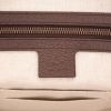 Porte-documents Gucci en toile siglée et cuir marron - Detail D2 thumbnail