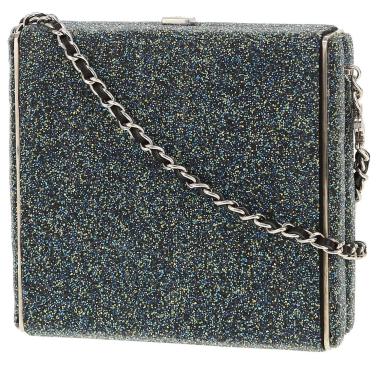 Minaudière Chanel  Editions Limitées en cuir bleu