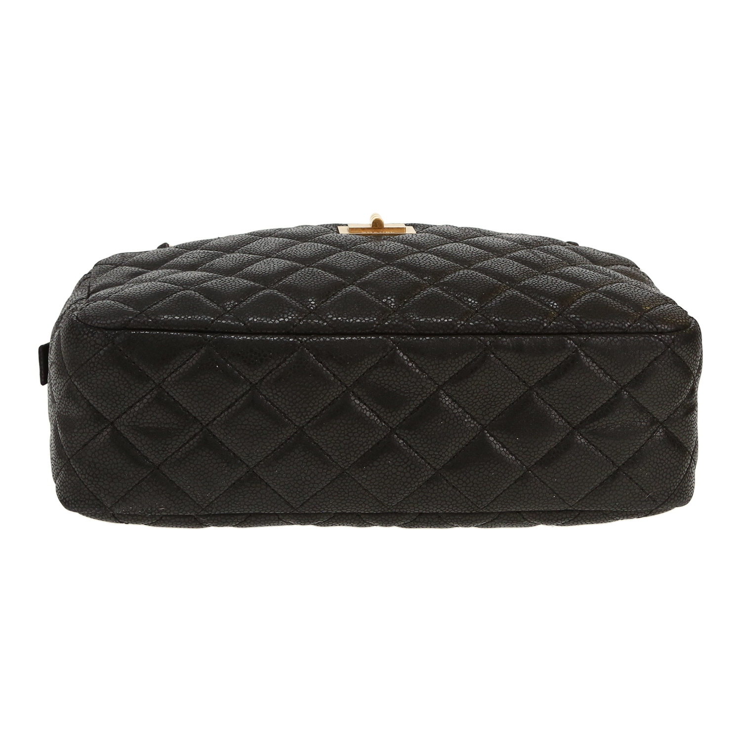Borsa Chanel  Camera in pelle trapuntata nera - Detail D1
