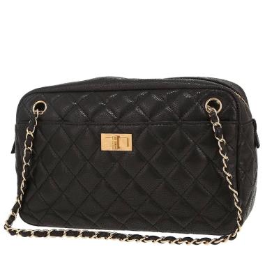Borsa Chanel  Camera in pelle trapuntata nera