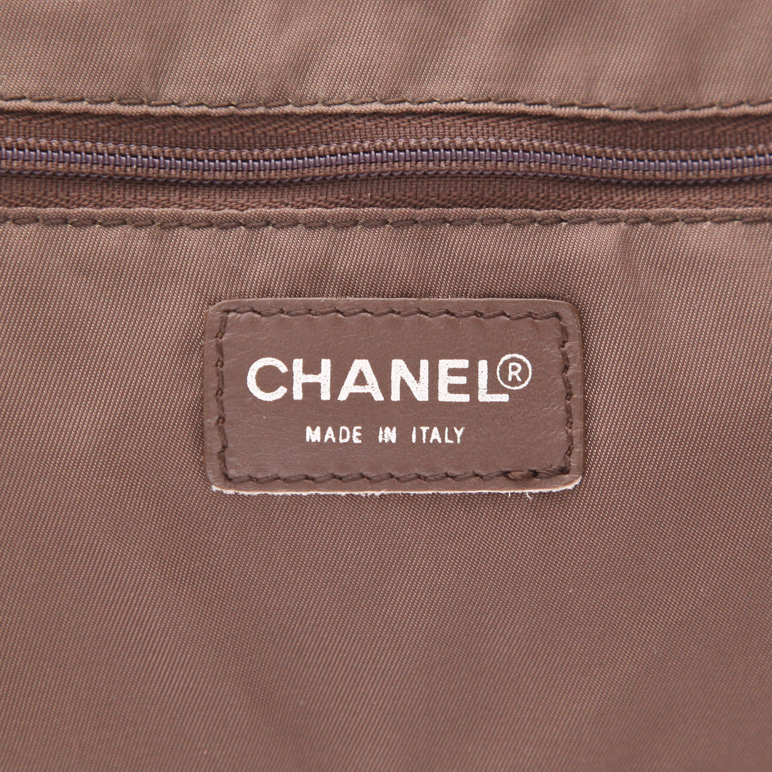 Borsa Chanel   in tela verde kaki - Detail D2