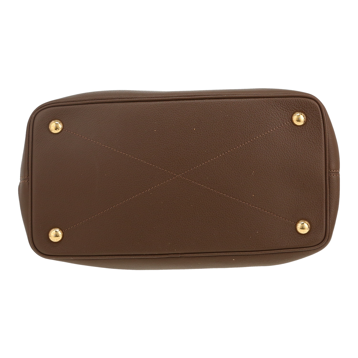 Louis Vuitton  Citadines shopping bag  in brown empreinte monogram leather - Detail D1