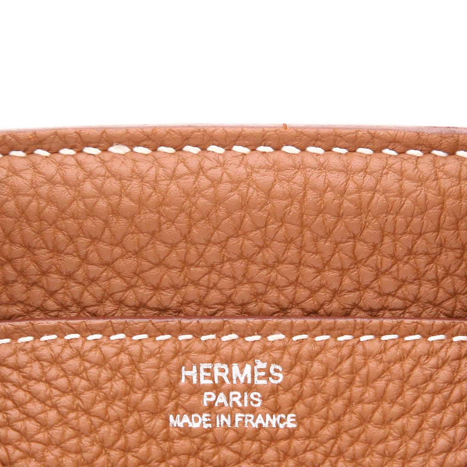Hermès  Birkin 25 cm handbag  in gold togo leather - Detail D2