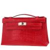 Pochette Hermès  Kelly - Clutch en alligator rouge - 00pp thumbnail