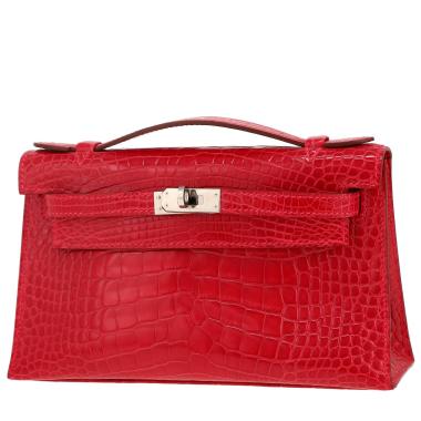Pochette Hermès  Kelly - Clutch in alligatore rosso