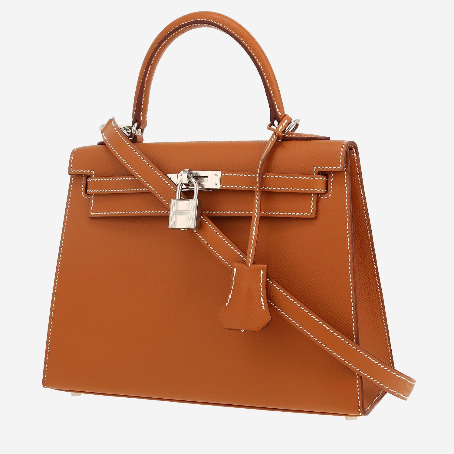 Hermès  Kelly 25 cm handbag  in gold epsom leather