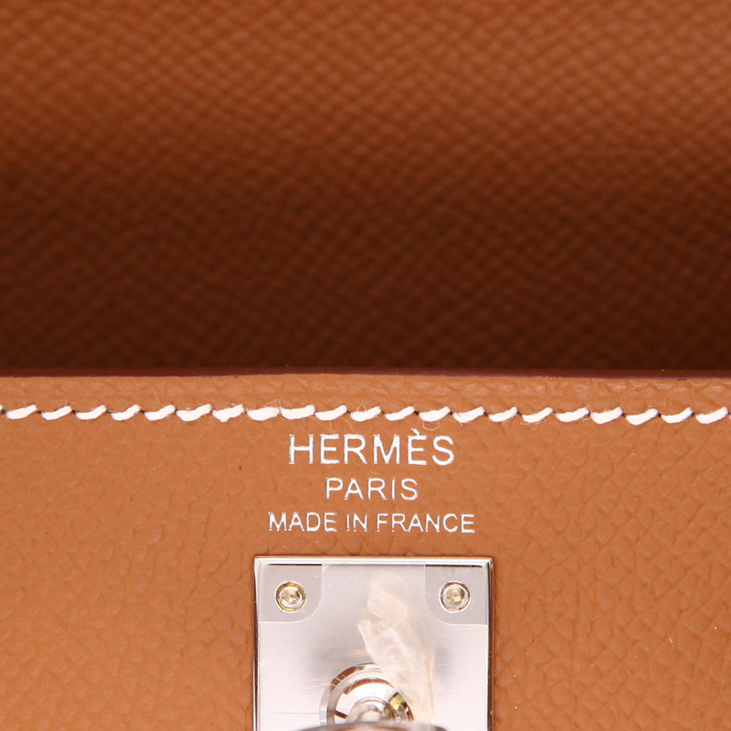 Borsa Hermès  Kelly 25 cm in pelle Epsom gold - Detail D2