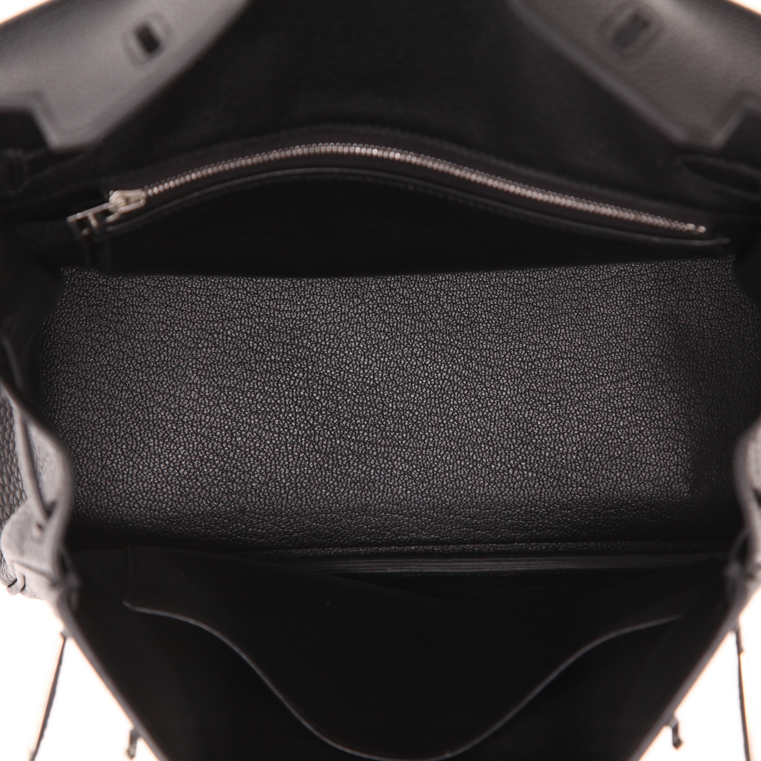 Hermès  Birkin 25 cm handbag  in black togo leather - Detail D3