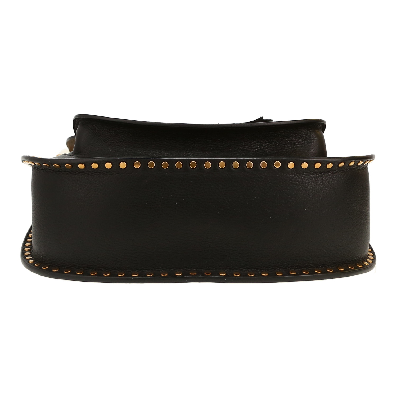 Sac bandoulière Chloé Hudson en cuir noir - Detail D1