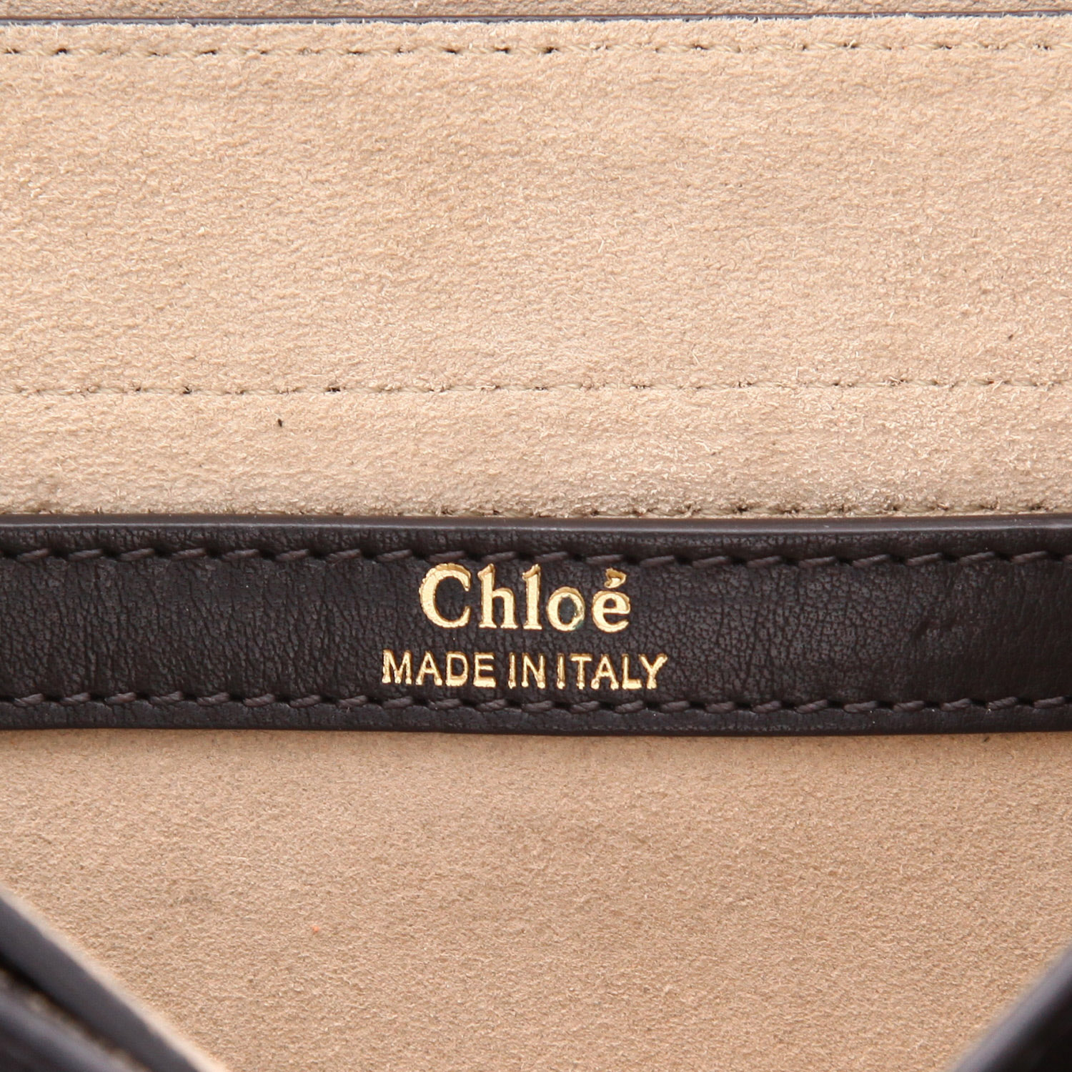 Sac bandoulière Chloé Hudson en cuir noir - Detail D2