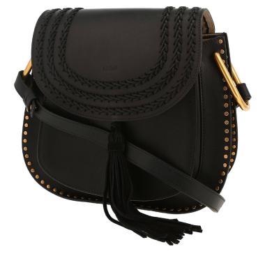 Sac bandoulière Chloé  Hudson en cuir noir